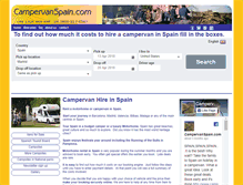 Tablet Screenshot of campervanspain.com